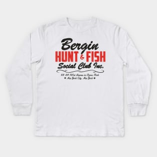 Bergin Hunt and Fish Social Club / Gambino Mob Mafia NYC Kids Long Sleeve T-Shirt